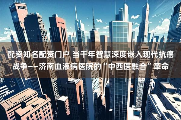 配资知名配资门户 当千年智慧深度嵌入现代抗癌战争——济南血液病医院的“中西医融合”革命